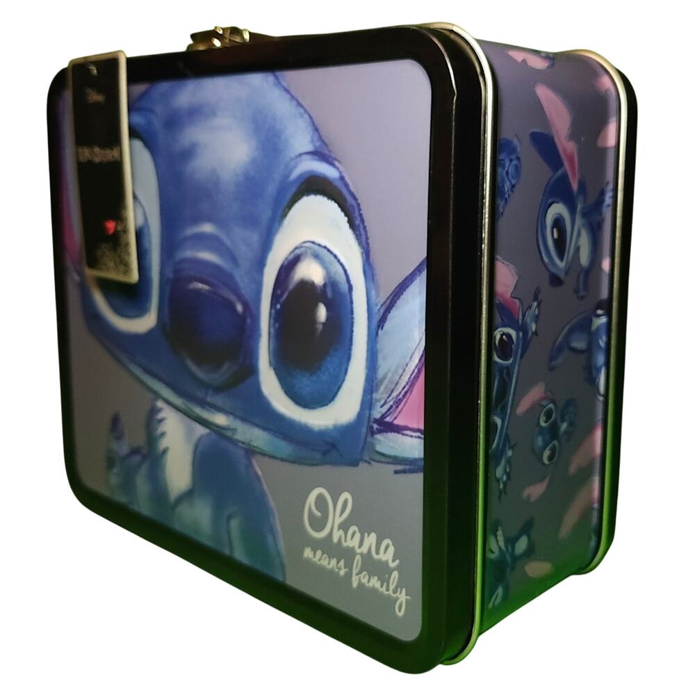 Loungefly Heart Logo Stitch Metal Lunchbox • Pre‑Funko • NWT - Picture 7 of 11